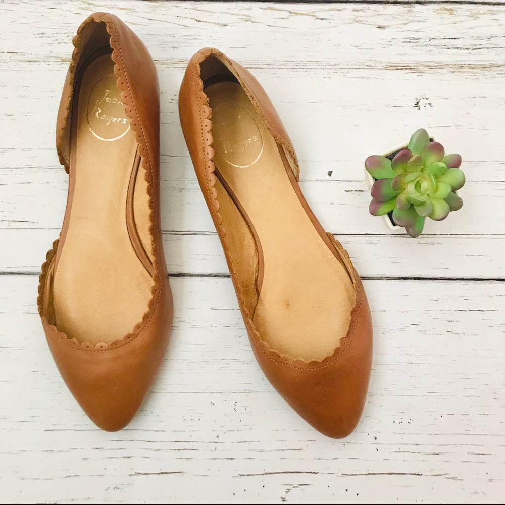 JACK ROGERS Chantel Cognac Flats